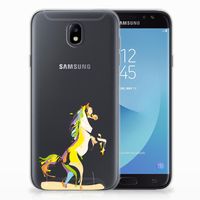 Samsung Galaxy J7 2017 | J7 Pro Telefoonhoesje met Naam Horse Color - thumbnail