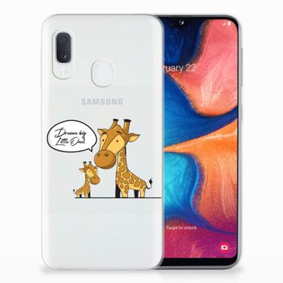 Samsung Galaxy A20e Telefoonhoesje met Naam Giraffe Samsung Galaxy A20e Telefoonhoesje met Naam Giraffe