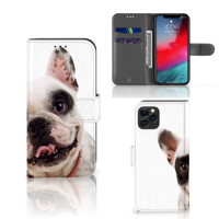 Apple iPhone 11 Pro Telefoonhoesje met Pasjes Franse Bulldog