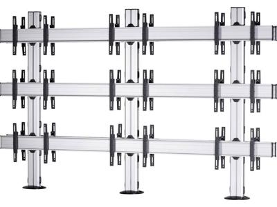 VCM Morgenthaler FIX-(3X3)-D 3x3: back-to-back Videowall standvoet 106,7 cm (42) - 139,7 cm (55) In hoogte verstelbaar, Kantelbaar VCM Morgenthaler FIX-(3X3)-D 3x3: back-to-back Videowall standvoet 106,7 cm (42) - 139,7 cm (55) In hoogte verstelbaar, Kantelbaar