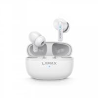 Lamax Clips1 Play In Ear headset Bluetooth Stereo Wit Indicator voor batterijstatus, Oplaadbox, Volumeregeling, Bestand tegen zweet, Touchbesturing,