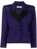 Saint Laurent Pre-Owned blazer à simple boutonnage (années 2000) - Violet