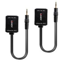 LINDY 70450 Audio-extender Audio, stereo (3.5 mm jackplug) via netwerkkabel RJ45 100 m - thumbnail