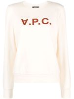 A.P.C. sweat en coton à logo imprimé - Tons neutres - thumbnail