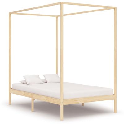vidaXL Hemelbedframe massief grenenhout 140x200 cm