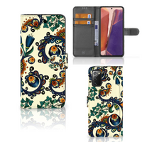 Wallet Case Samsung Galaxy Note 20 Barok Flower - thumbnail