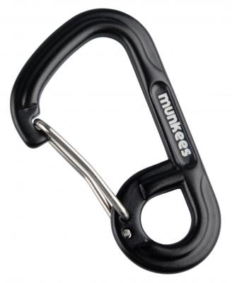 Munkees karabijnhaak 6-Shape 6 x 60 mm zwart Munkees karabijnhaak 6-Shape 6 x 60 mm zwart