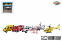 2-Play 112 set NL met 3 die cast autos helikopter en acc.