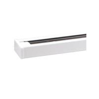 Spanningsrail - 1 Fase - Opbouw - Aluminium - Glans Wit - 1m