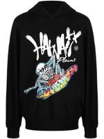 Philipp Plein hoodie à imprimé graphique - Noir