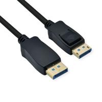 ROLINE DisplayPort-kabel, v2.0, DP M - M, zwart, 5 m - thumbnail