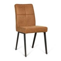 Eetkamerstoel (4 poten) Jaxx - Otis Cognac