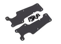 Traxxas - Suspension arm covers, black, front (left and right)/ 2.5x8 CCS (12) (TRX-9633) - thumbnail