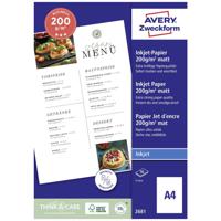 Avery-Zweckform 2681 2681 Inkjet printpapier DIN A4 200 g/m² 50 vellen Dubbelzijdig bedrukbaar - thumbnail