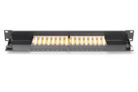 Digitus DN-91616S-B 16 poorten Netwerkpatchpaneel 483 mm (19) CAT 6 1 HE Ingericht - thumbnail