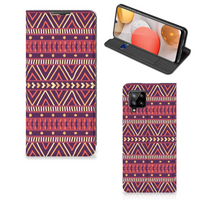 Samsung Galaxy A42 Hoesje met Magneet Aztec Paars - thumbnail