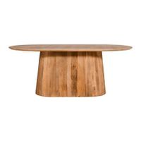 by fonQ Grand Eettafel 200 x 100 cm - Lichtbruin Mangohout