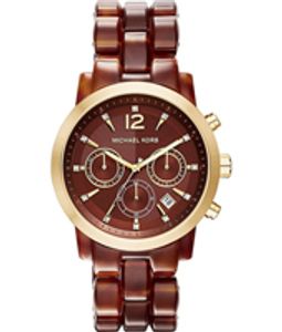 Horlogeband Michael Kors MK6235 Kunststof/Plastic Bruin 22mm