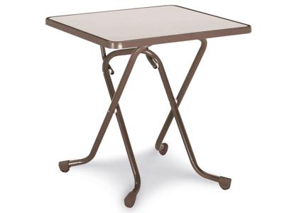 Inklapbare tuintafel PIM vierkant 67 cm bruin