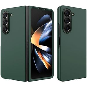 Samsung Galaxy Z Fold5 Geruberiseerd Kunststof Hoesje - Groen