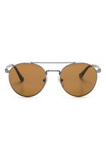 Persol lunettes de soleil rondes à effet écailles de tortue - Argent