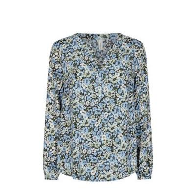 Soyaconcept gebloemde geweven top SC-OAKLYN 2 blauw Soyaconcept gebloemde geweven top SC-OAKLYN 2 blauw