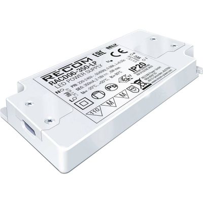 RECOM LED-driver 6 W 350 mA 2 - 18 V/DC