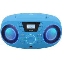 BIGBEN CD61BLUSB Draagbare Radio Cd Usb Blauw + Lichtgevende Luidsprekers