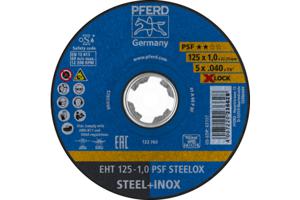 PFERD PSF STEELOX 69198289 Doorslijpschijf recht 125 mm 10 stuk(s) RVS, Staal