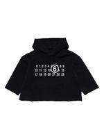 MM6 Maison Margiela Kids hoodie en coton à motif Compass - Noir