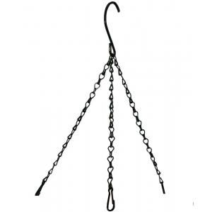 Ketting voor hanging basket zwart gecoat Ø 30 cm