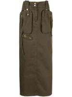 Blumarine Mid waist midi-rok - Groen