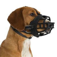 TRIXIE MUILKORF MUZZLE FLEX SILICONE ZWART XL 37X39 CM - thumbnail