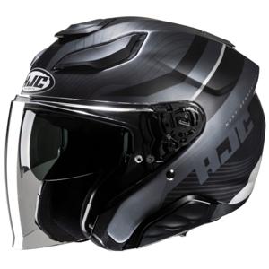 HJC F31 Naby, Jethelm of scooter helm, Mat zwart Grijs