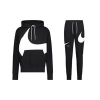 Nike Dri-Fit Fleece Trainingspak Heren Zwart - Maat XXL - Kleur: Zwart | Soccerfanshop