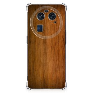 OPPO Find X6 Stevig Telefoonhoesje Donker Hout