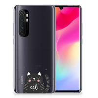 Xiaomi Mi Note 10 Lite Telefoonhoesje met Naam Cat Good Day