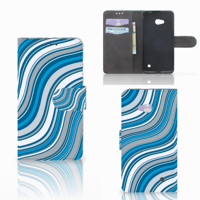 Microsoft Lumia 640 Telefoon Hoesje Waves Blue