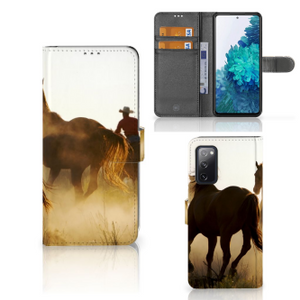 Samsung Galaxy S20 FE Telefoonhoesje met Pasjes Design Cowboy