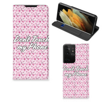 Samsung Galaxy S21 Ultra Design Case Flowers Pink DTMP