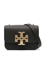 Tory Burch sac à bandoulière en cuir à plaque logo - Noir