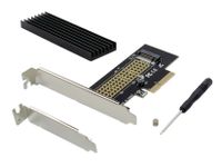 Conceptronic EMRICK M.2-NVMe-SSD-PCIe-Adapter PCI Express kaart PCIe - thumbnail