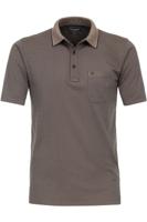 Casa Moda Casual Casual Fit Polo shirt Korte mouw beige