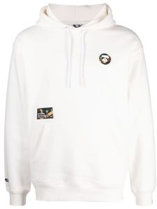 AAPE BY *A BATHING APE® hoodie en jersey à patch logo - Blanc