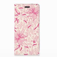 Nokia 3.1 (2018) Smart Cover Pink Flowers