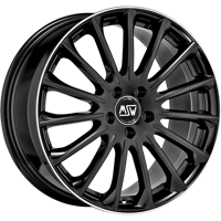 MSW 30 Zwart met gepolijste rand