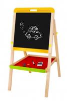 Tooky Toy krijt- en memobord junior 118 cm hout naturel/zwart