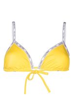 Calvin Klein haut de bikini à logo imprimé - Jaune