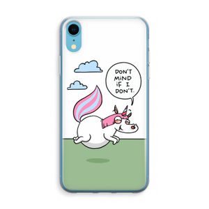 Unicorn: iPhone XR Transparant Hoesje