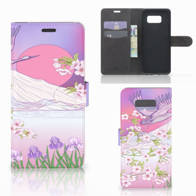 Samsung Galaxy S8 Plus Telefoonhoesje met Pasjes Bird Flying Samsung Galaxy S8 Plus Telefoonhoesje met Pasjes Bird Flying
